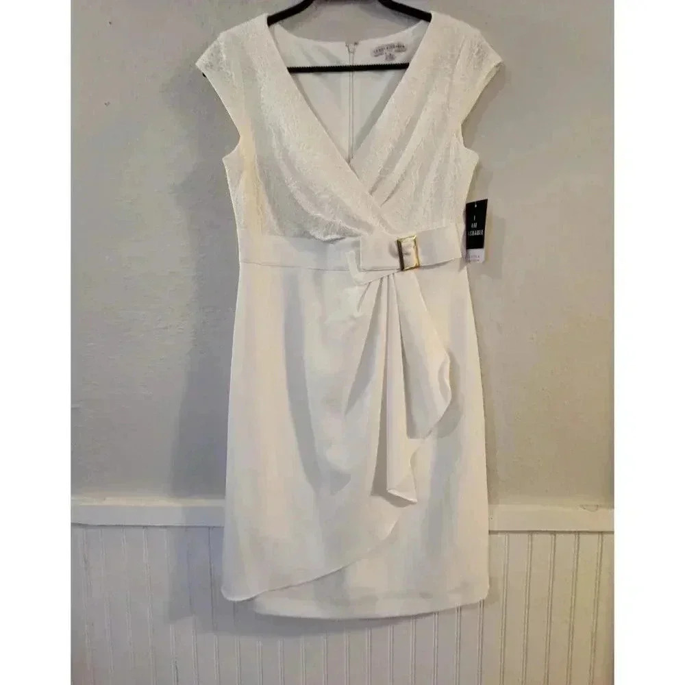 Sandra Darren Ivory Lace Dress NWT